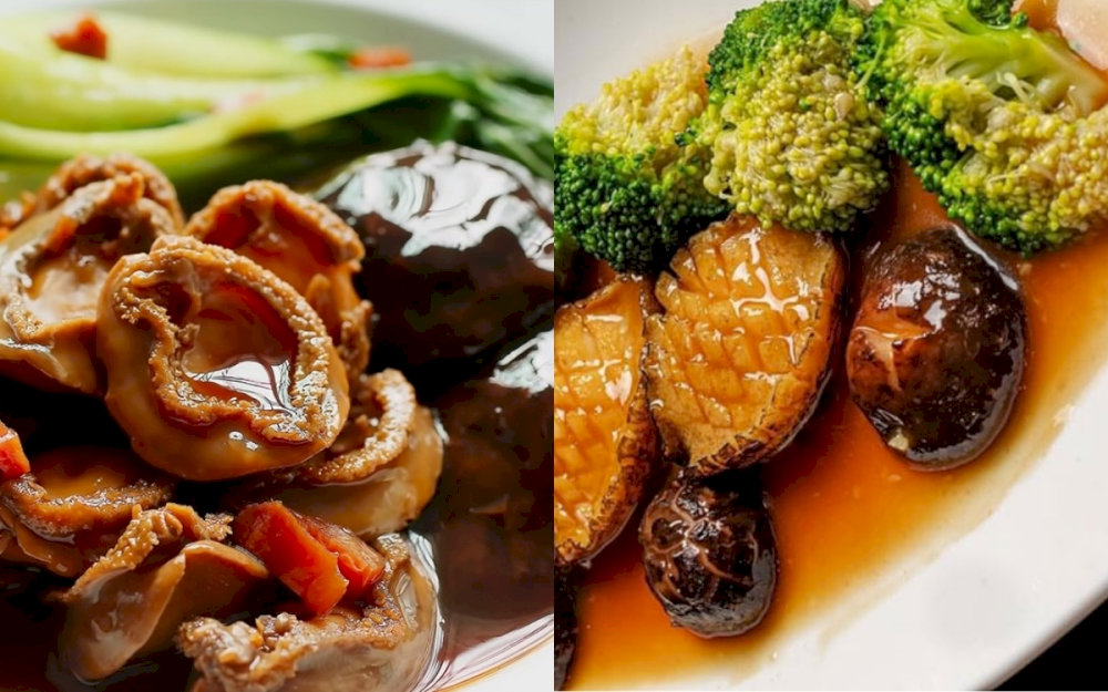 Bào ngư tươi được xào với dầu hào